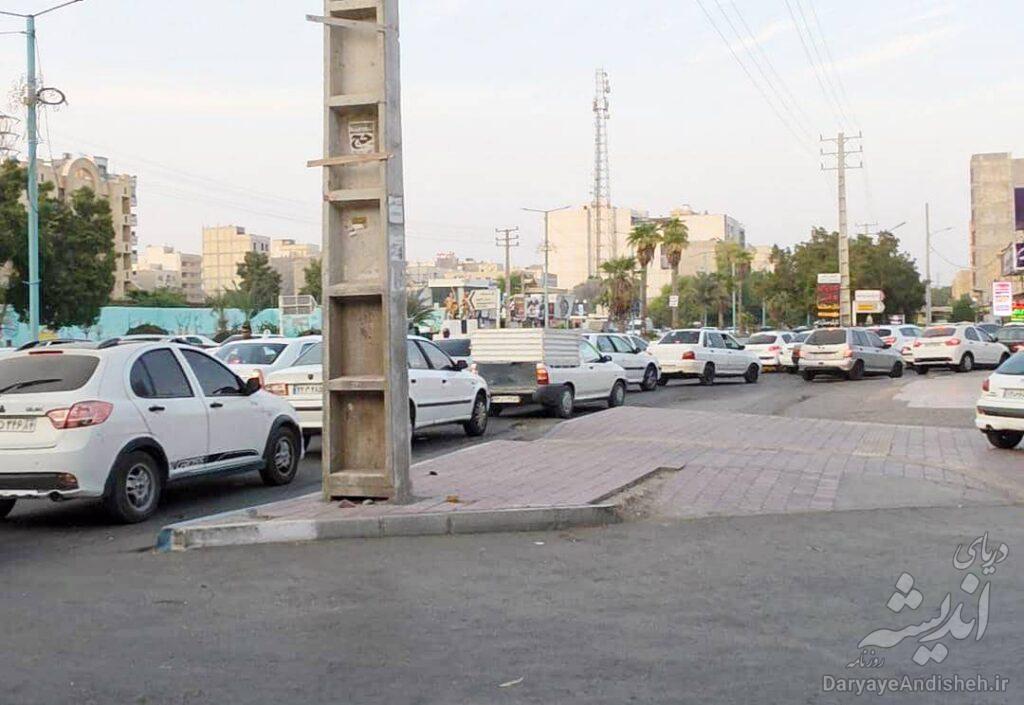صف بنزین دردسر بی‌پایان کسبه خیابان حر